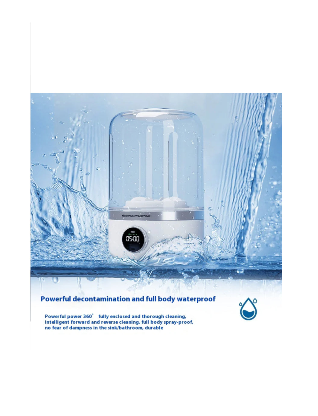 Mini Lavadora Portátil Recargable/Mini Rechargeable Washing Machine