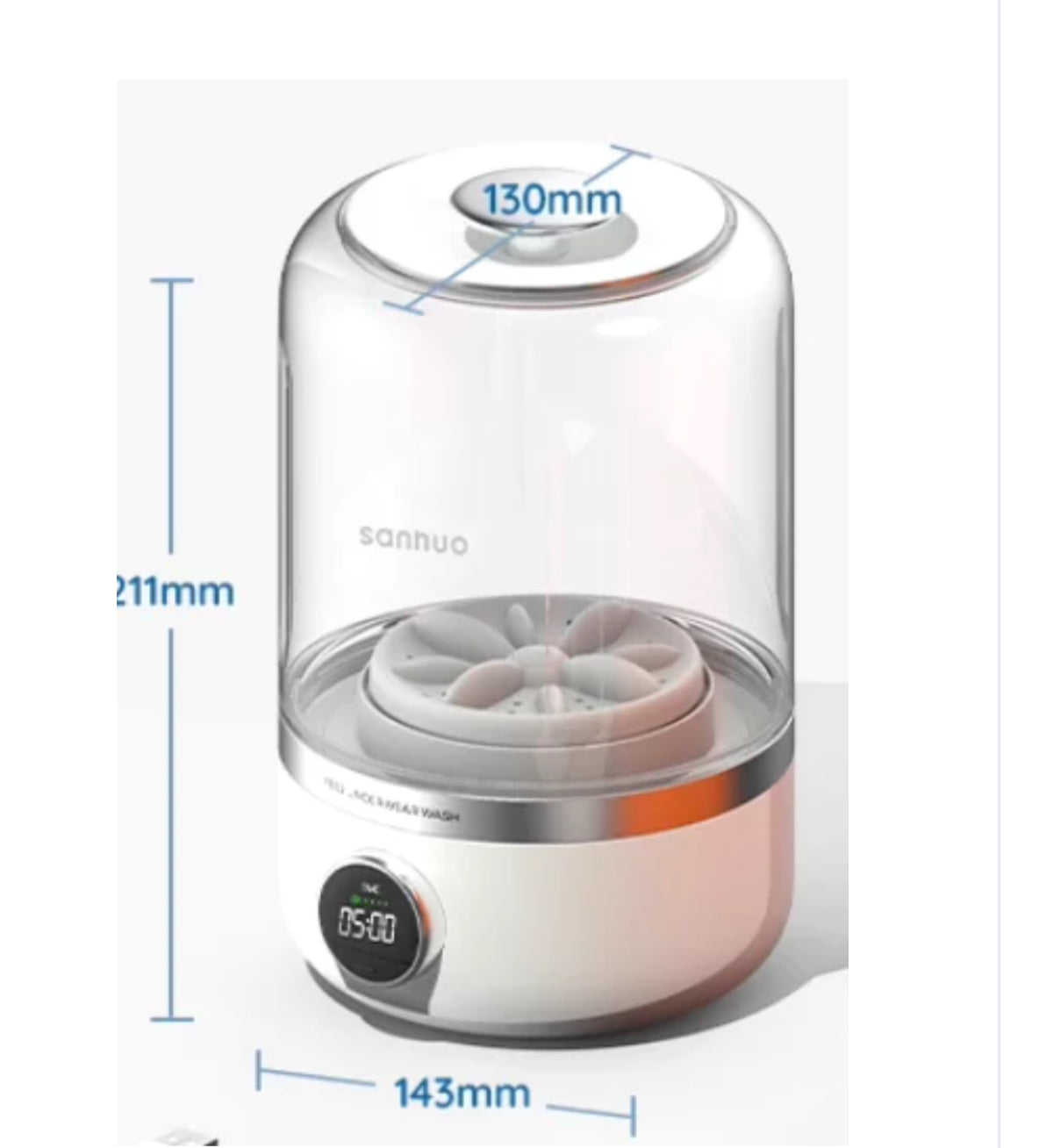 Mini Lavadora Portátil Recargable/Mini Rechargeable Washing Machine