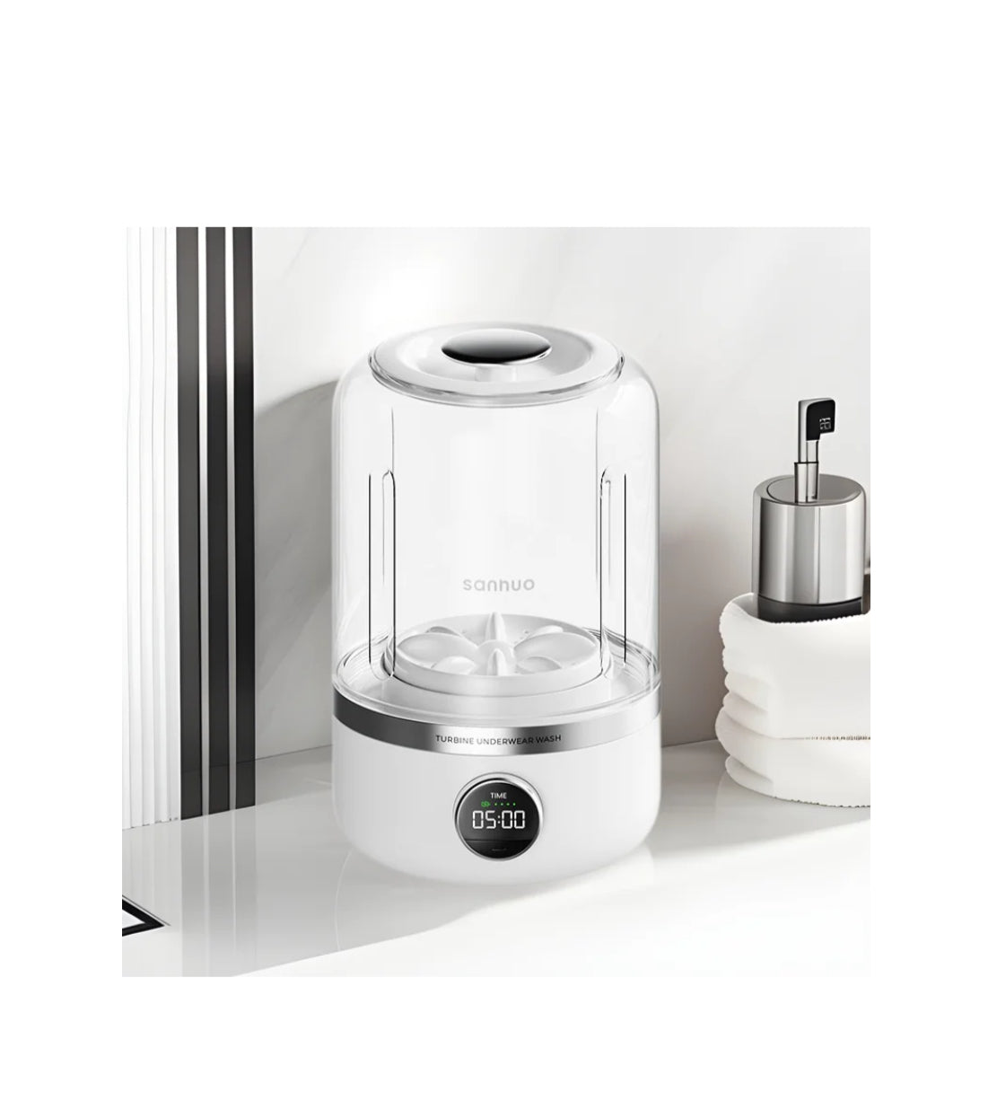 Mini Lavadora Portátil Recargable/Mini Rechargeable Washing Machine