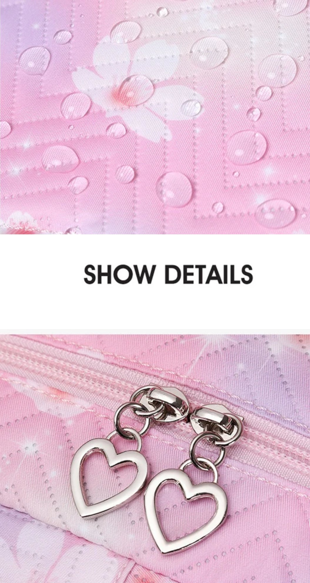 Mochila Stitch & Lilo - Gran capacidad, negra con diseño de gradiente rosa y púrpura, correas ajustables, poliéster duradero, ideal para la escuela, viajes y uso diario, mochila para la escuela.