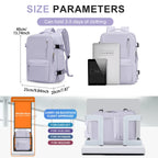 Travel Backpack Cabin Bag, Ryanair Backpack 40x20x25 Carry-Ons, Men Women 15.6 inch Laptop Backpack, Casual 40x28x17 Backpack mochila de viaje