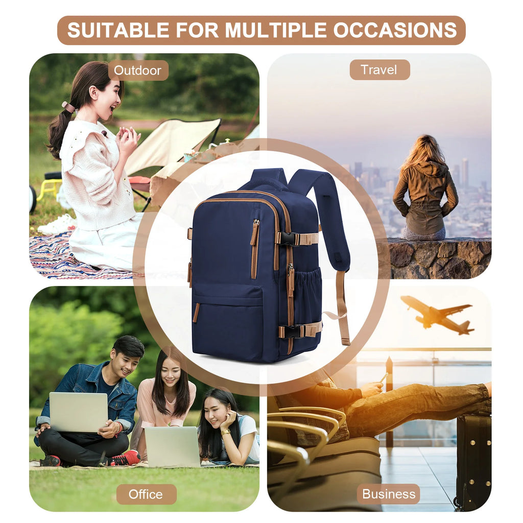 Travel Backpack Cabin Bag, Ryanair Backpack 40x20x25 Carry-Ons, Men Women 15.6 inch Laptop Backpack, Casual 40x28x17 Backpack mochila de viaje