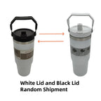 1pc Vacuum Tumbler with Lid Stainless Steel Portable Water Bottle with Dazzling Handle Insulated Tumbler Tote Handle 20/30OZ Vaso Térmico de Acero Inoxidable con Asa Brillante 20/30oz – Vacuum Insulated Tumbler with Lid