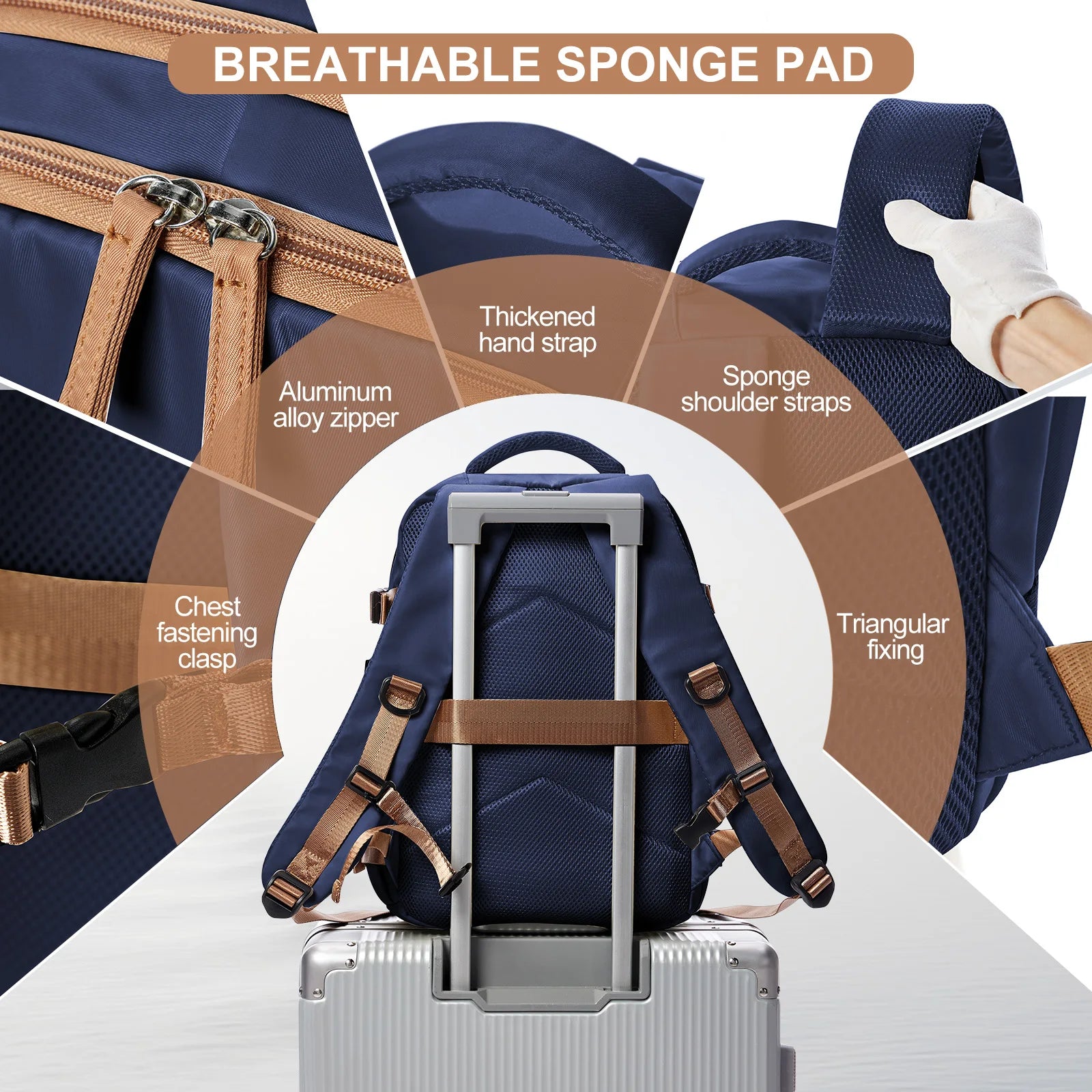 Travel Backpack Cabin Bag, Ryanair Backpack 40x20x25 Carry-Ons, Men Women 15.6 inch Laptop Backpack, Casual 40x28x17 Backpack mochila de viaje