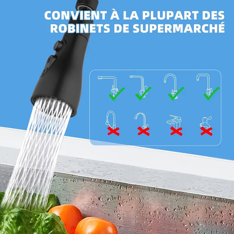 Extensor Universal de Grifo – Universal Faucet Extender Anti-Splash Kitchen Nozzle