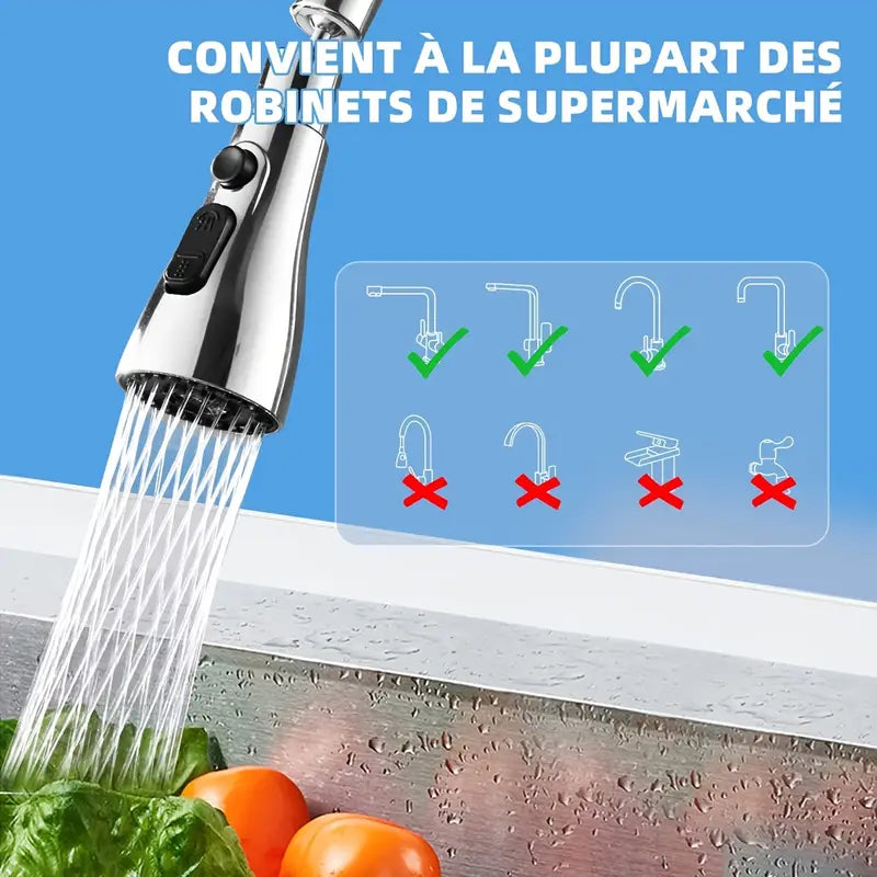 Extensor Universal de Grifo – Universal Faucet Extender Anti-Splash Kitchen Nozzle